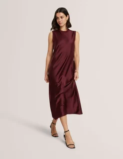 Knitted Back Maxi Slip Dress