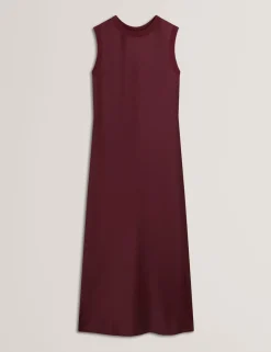 Knitted Back Maxi Slip Dress