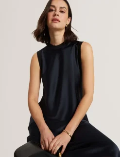 Knitted Back Maxi Slip Dress