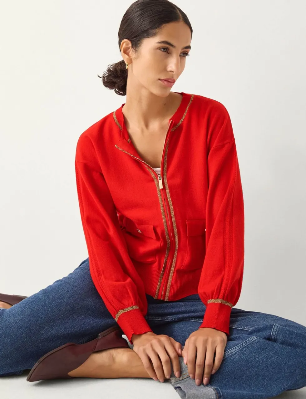 Knitted Bomber Jacket