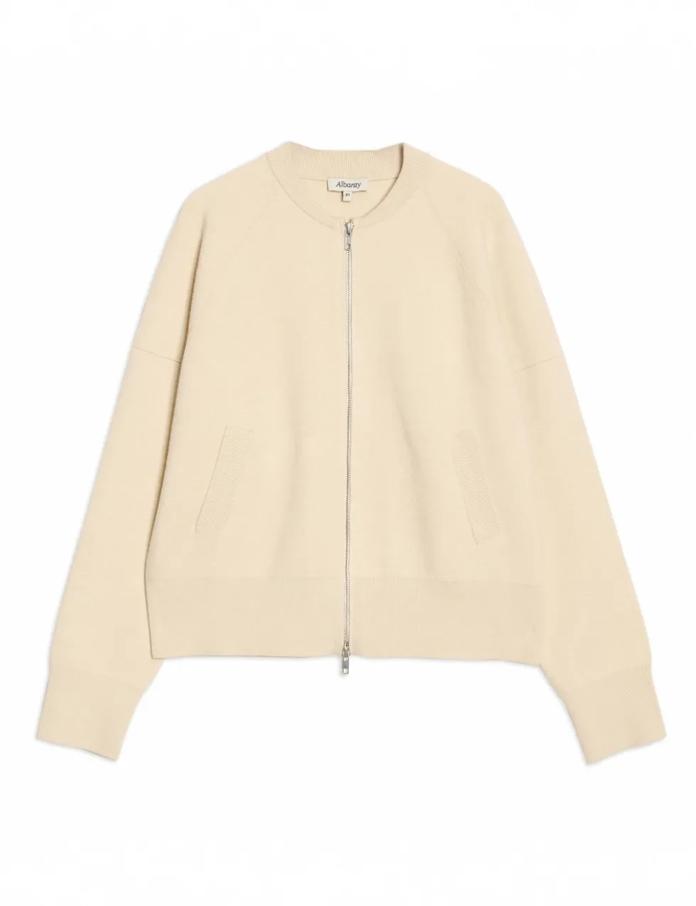 Knitted Bomber Jacket with Wool