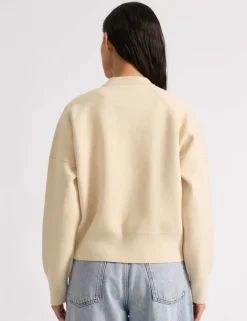 Knitted Bomber Jacket with Wool