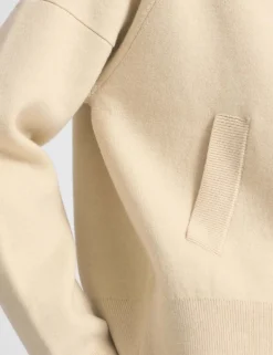 Knitted Bomber Jacket with Wool