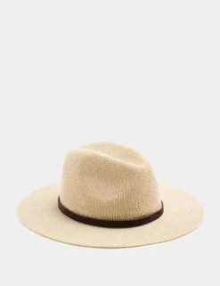 Knitted Broad Brim Hat