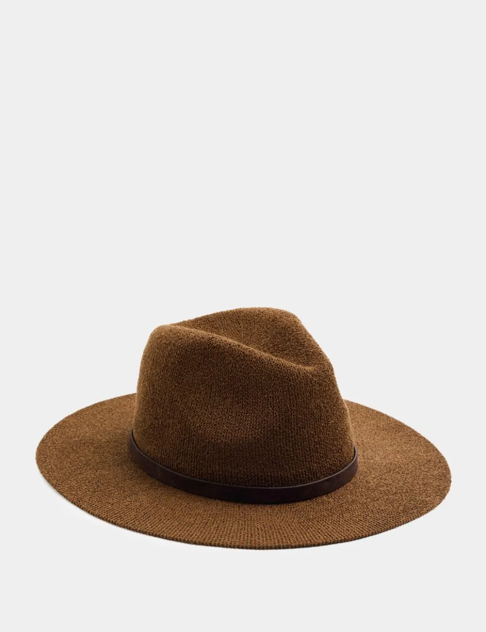 Knitted Broad Brim Hat