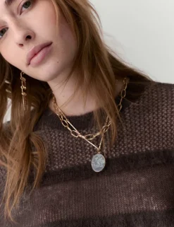 Knitted Crew Neck Ruffle Jumper with Mohair