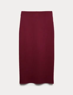 Knitted Midaxi Column Skirt