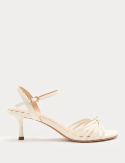 Knot Strappy Stiletto Heel Sandals