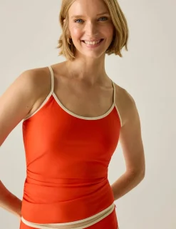 Kyra Padded Scoop Neck Tankini Top