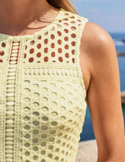 Lace Crew Neck Mini Shift Dress