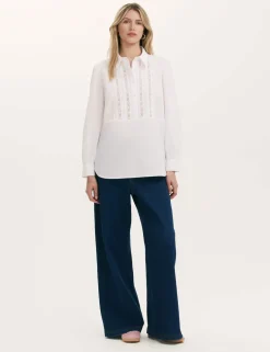 Lace Detail Cotton Shirt