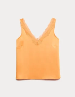 Lace Insert Cami Top