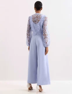 Lace Long Sleeve Jumpsuit