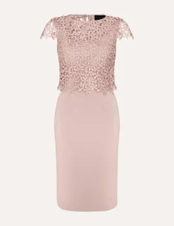 Lace Midi Column Dress