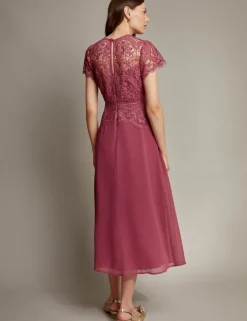 Lace Midi Skater Dress