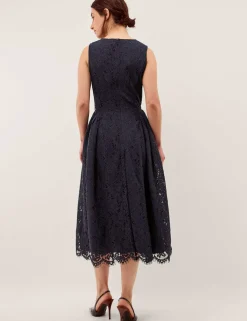 Lace Midi Skater Dress