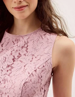 Lace Midi Skater Dress