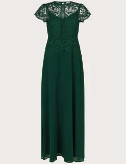Lace Round Neck Maxi Dress