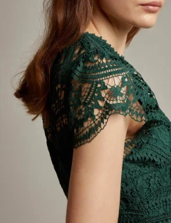 Lace Round Neck Maxi Dress