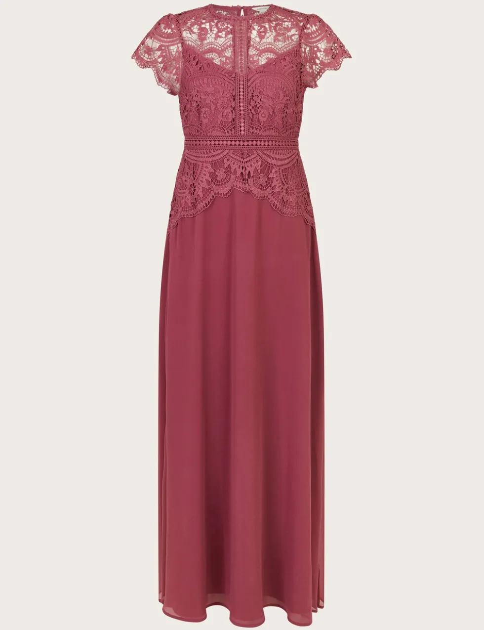 Lace Round Neck Maxi Dress