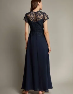 Lace Round Neck Maxi Dress
