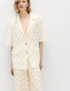 Lace Short Sleeve Jacket