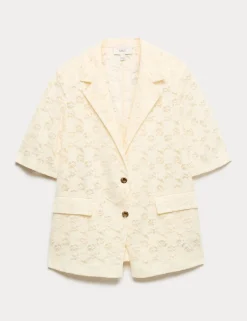 Lace Short Sleeve Jacket