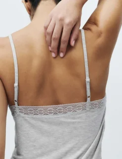 Lace Trim Cami Shortie Set