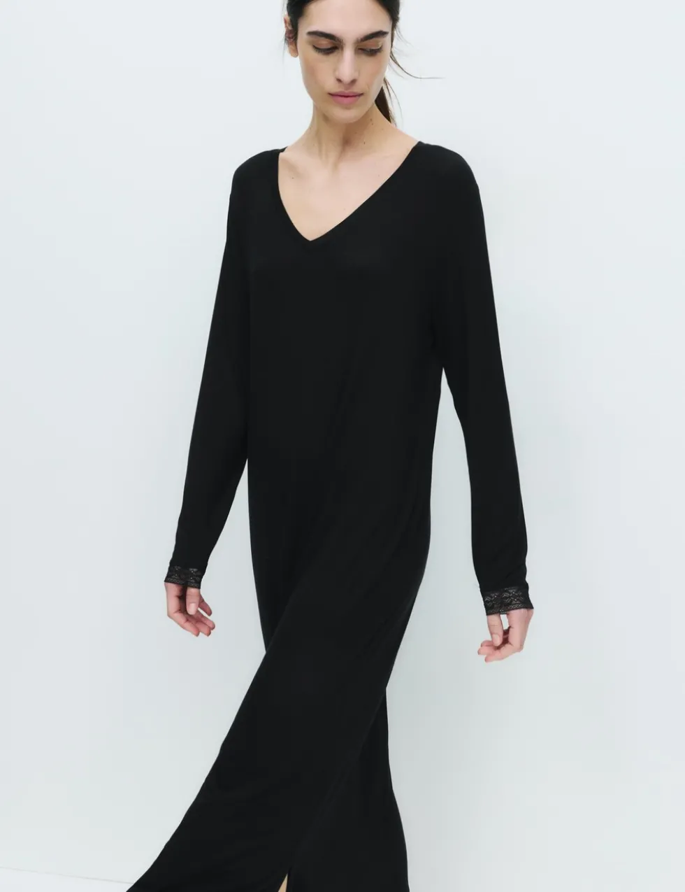 Lace Trim Nightdress