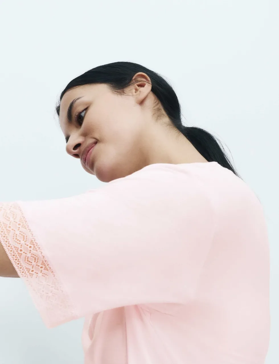 Lace Trim Nightshirt
