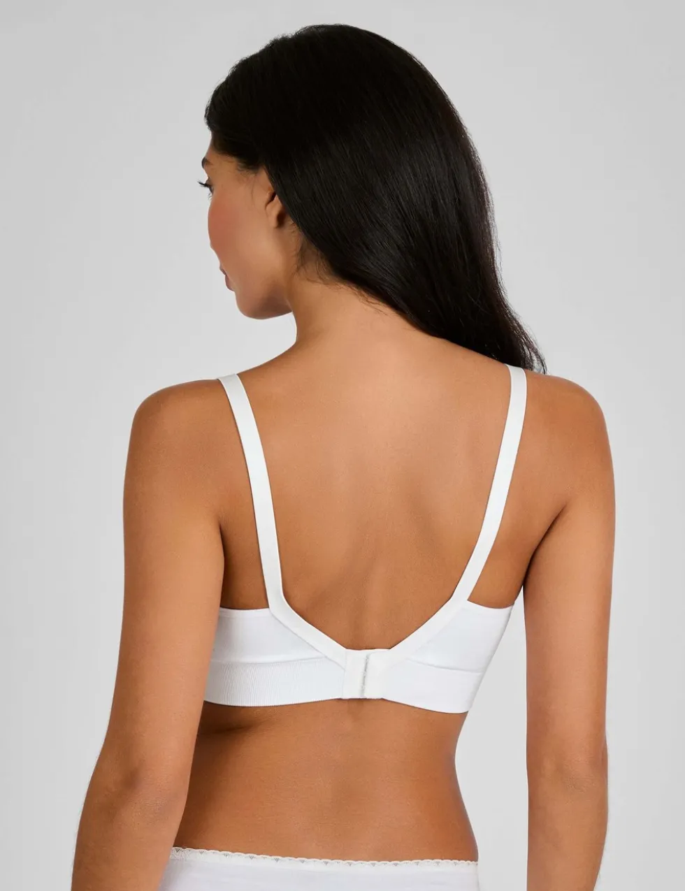 Lace Trim Seamless Maternity Nursing Bra