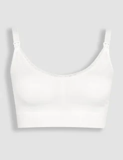 Lace Trim Seamless Maternity Nursing Bra