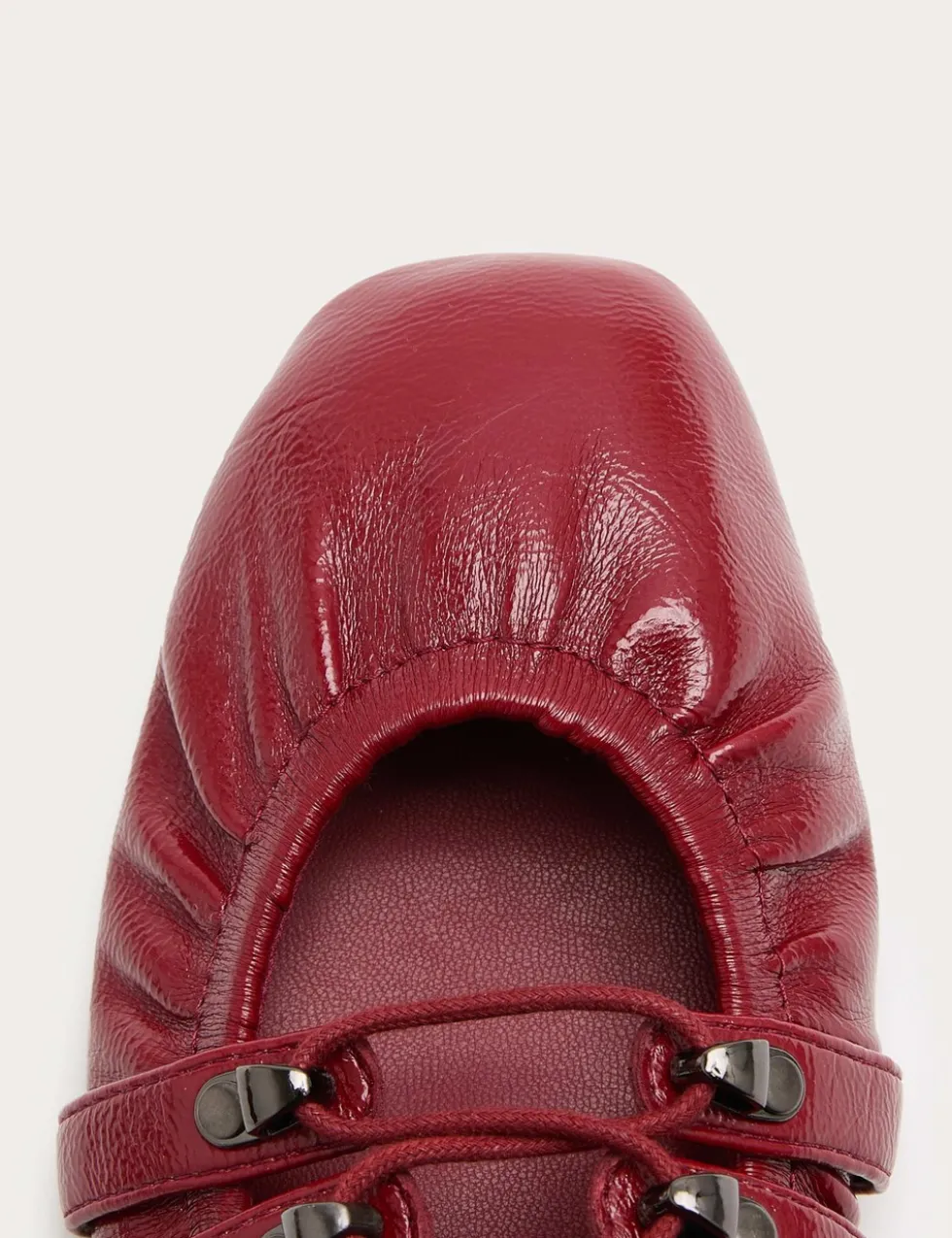 Lace Up Flat Ballet Pumps