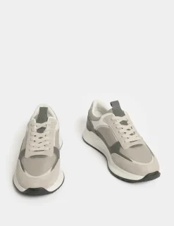 Lace Up Mesh Runner Trainers
