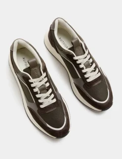 Lace Up Mesh Runner Trainers