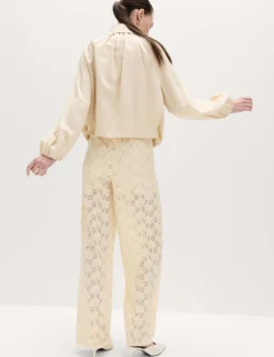 Lace Wide Leg Trousers