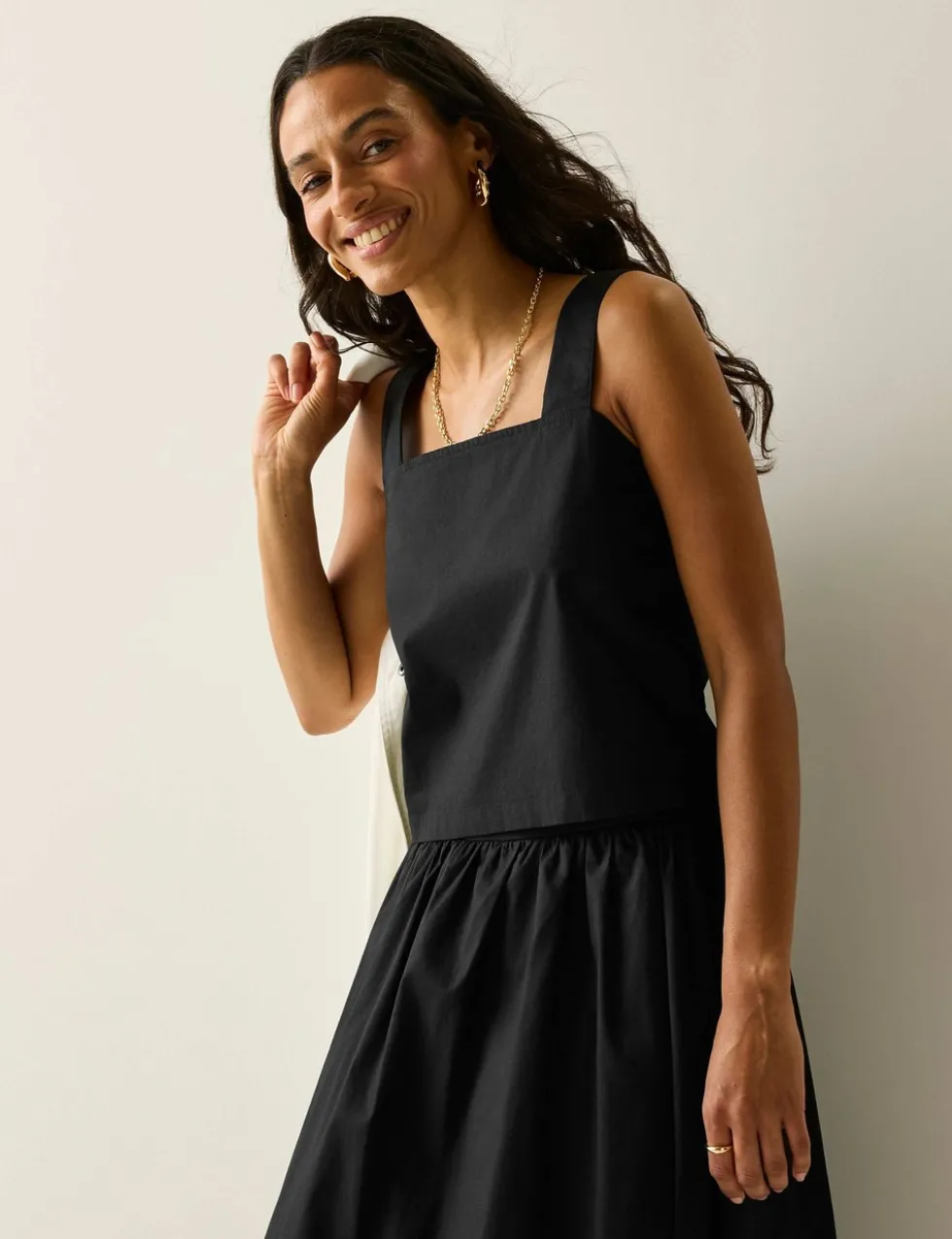 Laguna Pure Cotton Square Neck Vest Top
