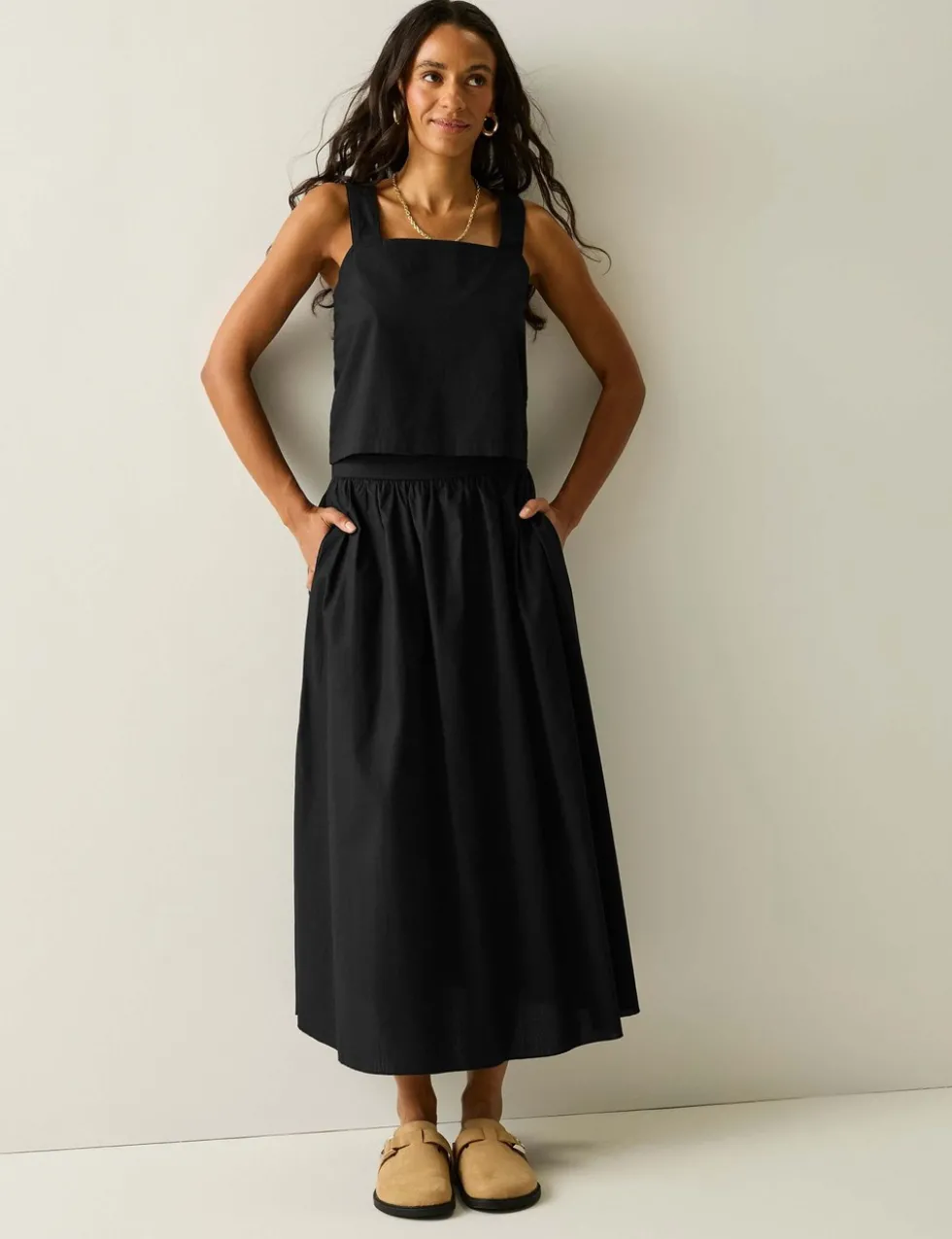 Laguna Pure Cotton Square Neck Vest Top