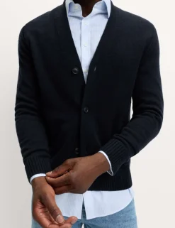 Lambswool Blend V-Neck Cardigan
