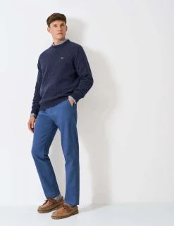 Lambswool Rich Cable Crew Neck Jumper