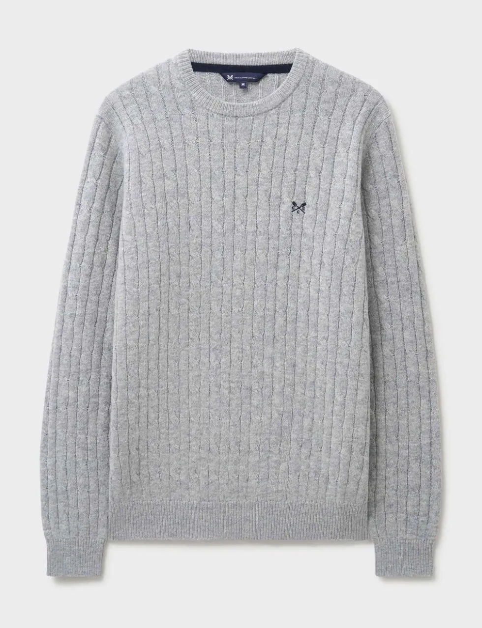 Lambswool Rich Cable Crew Neck Jumper