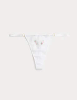 Leah Embroidery Thong