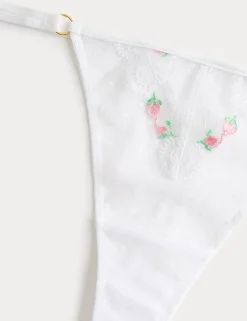 Leah Embroidery Thong