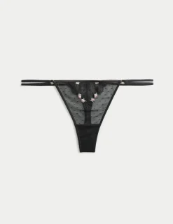 Leah Embroidery Thong