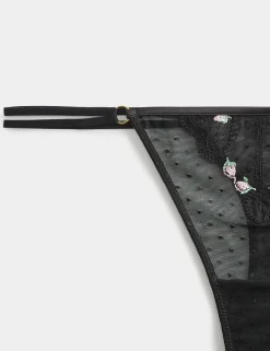 Leah Embroidery Thong