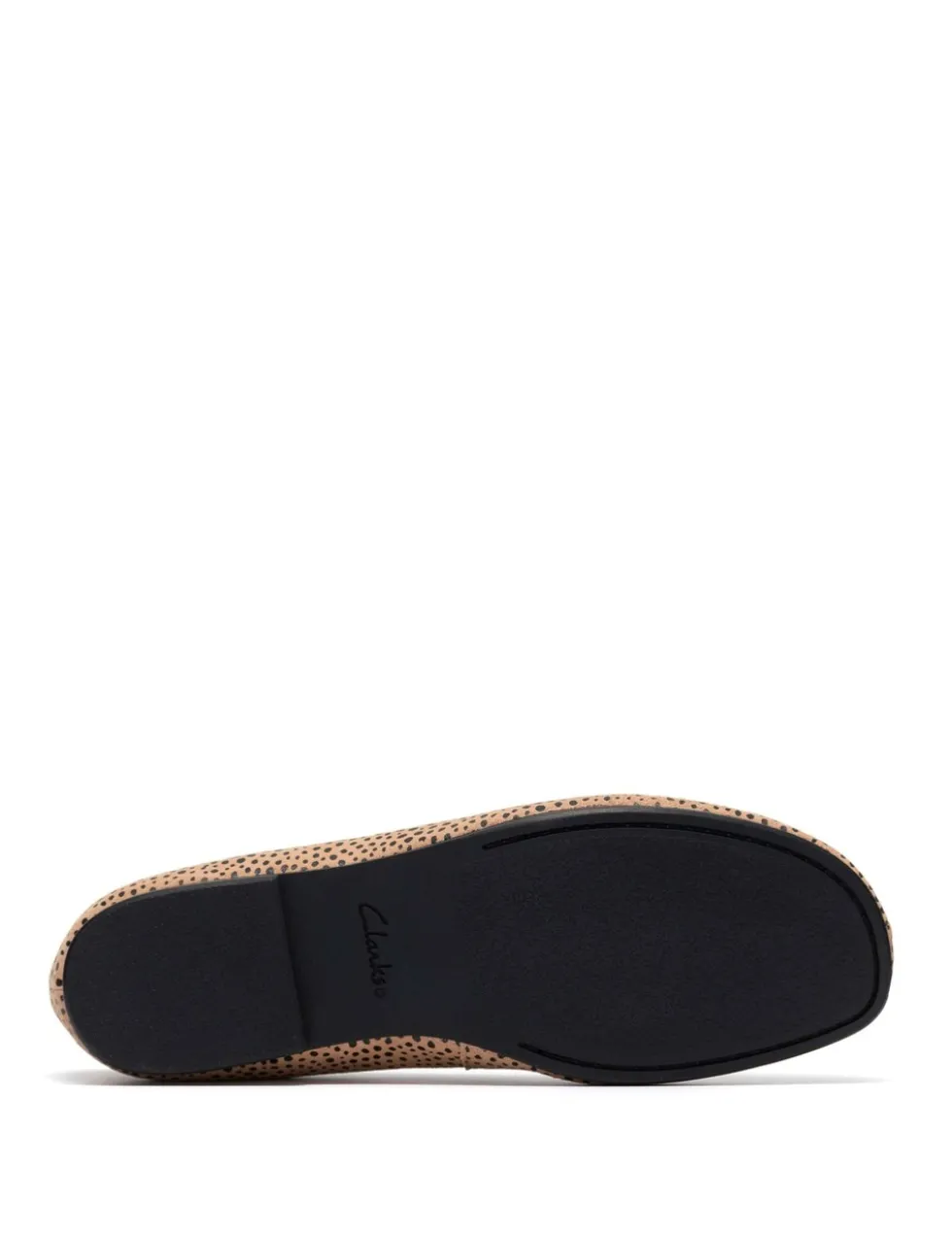 Leather Animal Print Flat Slip On Shoes