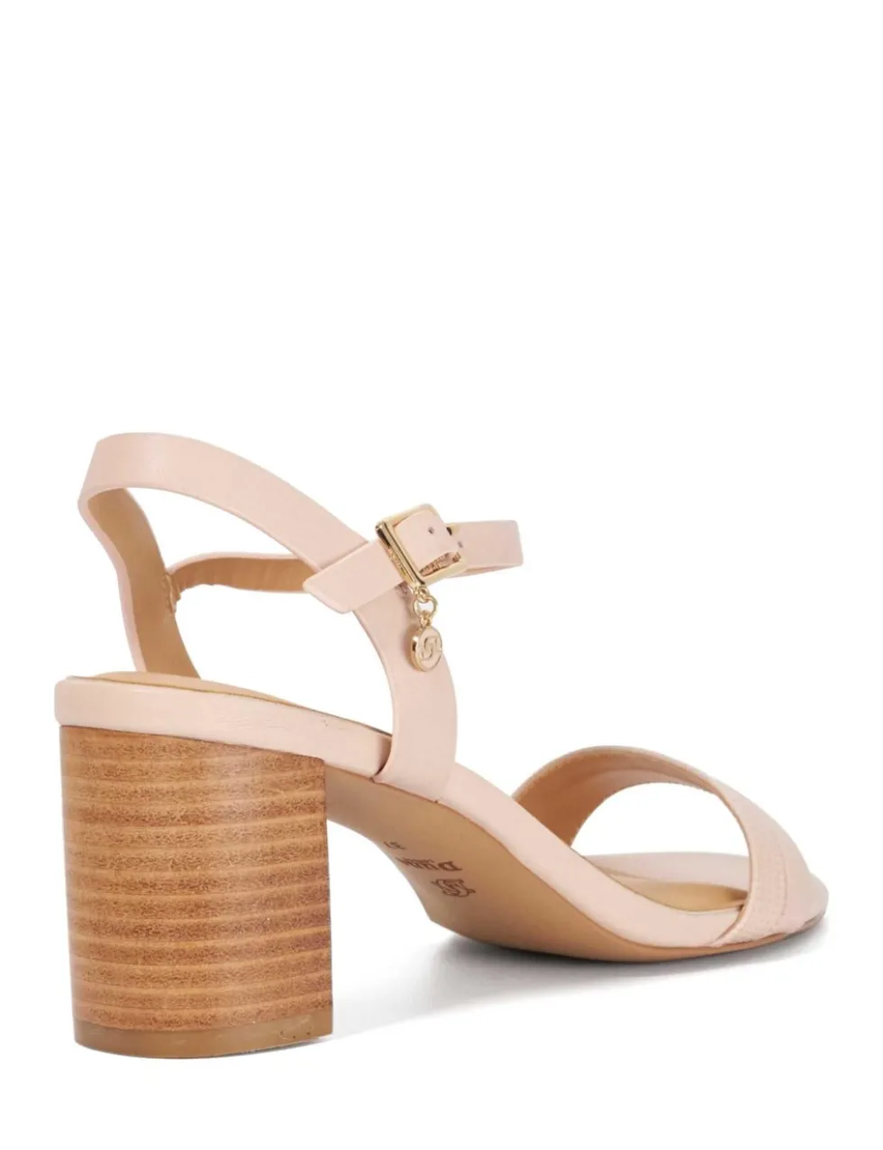 Leather Ankle Strap Block Heel Sandals