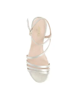 Leather Ankle Strap Block Heel Sandals