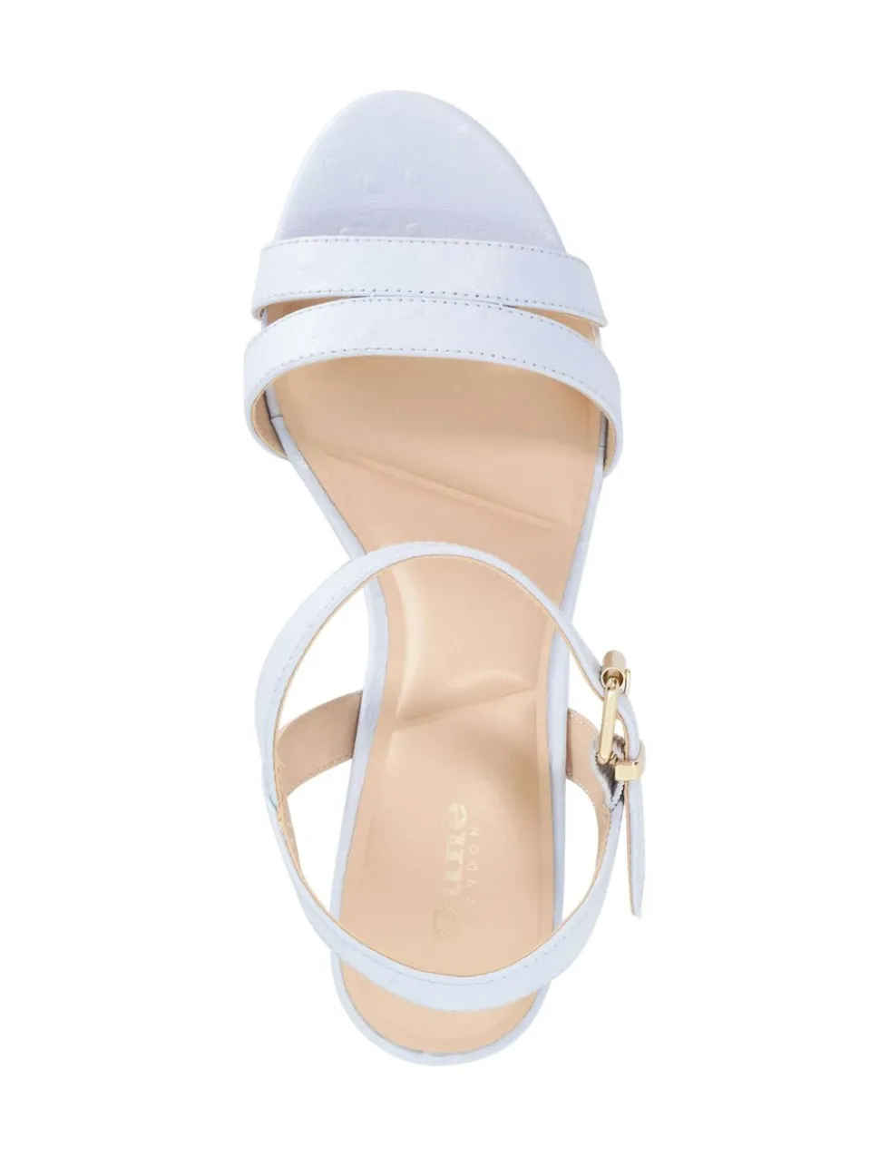 Leather Ankle Strap Block Heel Sandals