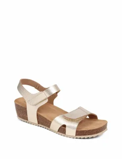 Leather Ankle Strap Flatform Sandals